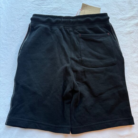 NWT Mini Boden Black Boys Shorts With Red Stitching & Drawstring Waist 7Y - Picture 5 of 5